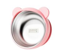 Suction Bowl Baby Feeding Bowl with Curved Edged Design Promotes Independently Eating Unbreakable Dish for Children Nonslip Silicone Baby Feeding