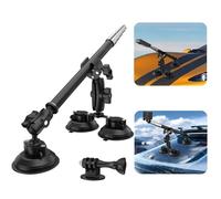 Suction Car Mount for Insta360 x5/X4/X3/X2/GO 3/ONE/GoPro Max-47 Lockable Anti-Fall Selfie Stick