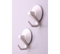 Suction Cup Assortment 6 Pieces White Large Size Wall Hooks Towel Hooks