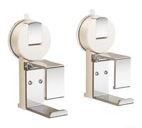 Suction Cup Basin Holder Stainless Steel Frame with ABS Parts Wall Mount No Drill Bathroom Washbasin Organizer (D)
