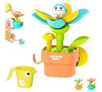 Suction Cup Bath Toys - Watering Flower Game With Irrigation Cup,Bath Toys - Sunflower Sprinkler Water ,Shower Fun Time For Girls(B)