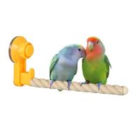 Suction Cup Bird Perch,Birds Window/Bath/Car/Travel Perch Stand for Parrot Parakeet Cockatiel Conure Budgie Lovebirds