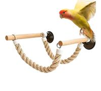 Suction Cup Bird Perch Glass Suction Cup Bird Training Swing | Conure Entertaining Perch for Parrot Cockatiel Lovebird Conure Cockatoo Canary Parakeet Finch Home Outdoor Automotive