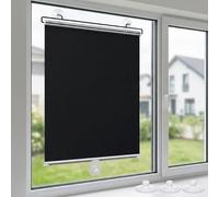 Suction Cup Blackout Roller Blinds, No Drilling Retractable Window Shades, Portable Privacy Blinds for Bedroom, Home, Office, Kitchen, Car