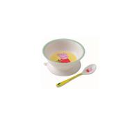Suction cup bowl and spoon - Peppa Pig - One Size - Blue - 160 ml - 12 months - Mixed