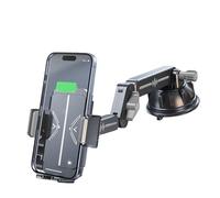Suction Cup Car Phone Holder - Robust Plastic Material, Car Smartphone Holder, Car Suction Cup Holder, Telescopic Windscreen Phone Holder, Flexible Car Accessories for Trucks, Limous
