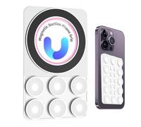 Suction Cup Card Holder for Phone Case, Suction Cup Grip for Phone, Magnetic Suction Phone Holder | Suction Cup Wall Mount, Cell Phone Accessory for Selfies on Window E