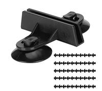Suction Cup Clamp/Holder, 50Pcs Aquarium Divider Holders, Fish Tank Divider Suction Cup Clamp/Holder, Aquarium Isolation Holders Bracket with Rubber Material Plant (Black)