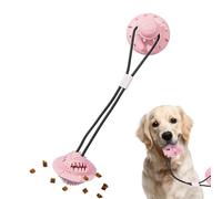 Suction Cup Dog Toy Tug of War, Rope Ball Dog Toy - Interactive Puppy Toy - Food Lick Rope and Ball Chew Toy, Suction Cup Pull Toy, Training Device, Treat Dispenser for Dogs