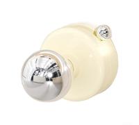 Suction Cup Door Pull for Glass Fridge Cabinet Toilet - Transparent Plastic Handle with Strong Grip for Kitchen Bathroom Wardrobe - Easy Install No Drill - 1 Pack Yellow White Grey(2)