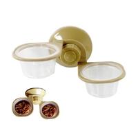 Suction Cup Food Bowl for Reptile - Double Bowl Reptile Feeder | Feeding Cup, Chameleon Feeding Food for Reptiles and Water