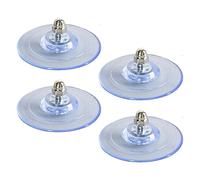 Suction Cup for Cat Window Pole, Suction Cup for Cat Hammock, Pack of 4 Cat Window Bed Seat Replacement Suction Cup Made of PVC, Screw Suction Cups for the Window Perch for Cats, Maximum Weight 20
