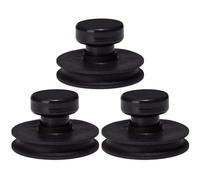 Suction Cup Handle for Sound Bowl, 3PCS 3.2" Rubber Tibetan Singing Bowl Suction Cups, Easy to Operate Lifting Handle