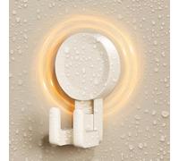 Suction Cup Hangers for Shower Strong Adhesion to Smooth Walls for Hanging Bathroom Essentials (1 Double hook)