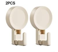 Suction Cup Hangers for Shower Strong Adhesion to Smooth Walls for Hanging Bathroom Essentials (2 Single hook)