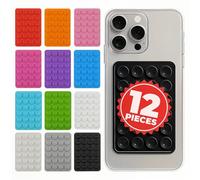 Suction Cup Holder for Mobile Phone with Reusable Sticker - Accessories with Suction Cups for Mobile Case - Stick Your Phone on Mirrors, Glass and More Without Leaving Marks - Compatible with All