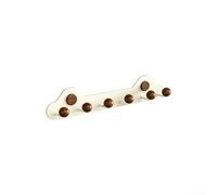 Suction Cup Hook Rack Door Mounted Damage-Free 25mm Ball Walnut Accent