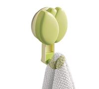Suction Cup Hooks - 10.5x5.8x2.5cm Size, ABS Material Construction, Flower Design Reusable No Trace Mount System | Bathroom Kitchen Entryway Wall Towel Key Hanging Organizer Accessory