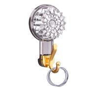 Suction Cup Hooks & Shower Hooks - Robust Cups Hangers for Bathroom & Kitchen | Removable Towel Without Drilling | Strong Wallr Glass, Doors & Mirrors White/Black/Green, PP, 6x10cm, 1 Piece