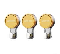 Suction Cup Hooks Tool-Free Installation Strong Hold Removable for Bathroom Kitchen Glass Mirror or for tile Surfaces PET ABS for tpu Material 3 Pcs White Green Yellow