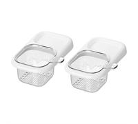 Suction Cup Kitchen Sink Drain Basket, Multi-Functional Kitchen Sink Faucet Suction Cup Drain Basket and Strainer, Food Waste Filter Quick Draining Vegetable Washing Draining Baskets Sinking Strainer