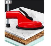 Suction Cup Level Tool for Tile Levelling System, Adjustable Gradienter Bracket Seamless Seam Setter, Floor and Wall Tile Alignment Aid for Ceramic Bathroom Installation, 122mm Aluminum Alloy