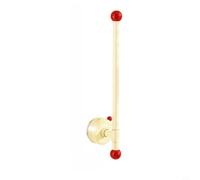 Suction Cup Paper Towel Holder Wall Mount No Drill Kitchen Storage Rack for Cloth Plastic Wrap Red Blue 32.5x7.8cm(B)