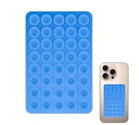 Suction Cup Phone Holder, Silicone Phone Adhesive Grip - Phone Accessories | Strong handle holder for video, double-sided removable phone holder for home, dorm, travel, hotel