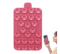 Suction Cup Phone Mount, Double-Sided Love Suctions Phone Case Holder, Portable Strong Suction Mobile Case, Silicon Adhesive Accessory For Women, Video Calls, Live Broadcast