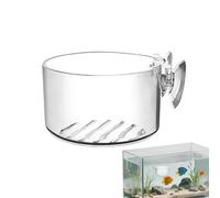 Suction Cup Plant Holder Clear Acrylic Pots with Suction Cup | Aquarium Plant Basket for Hydroponics Terrarium Vivarium Pond Indoor Gardening Cultivation Habitat Shrimp Fish