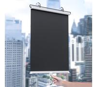 Suction Cup Roll Up Blind Blackout,Sunscreen Sunshade Roller Shades for Doors Windows,Privacy Curtains,Retractable Balcony Sun Shades,Portable Temporary Blinds,No Drilling,W×H-30 * 150cm(12 * 59in)