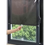 Suction Cup Roller Blind,Privacy Blackout Blind,Temporary Portable Window Cover Curtain,retractable Sunshade Window Shades,for Bedroom Roof Office Kitchen Balcony Bathroom (W68xL125cm/27X49in)