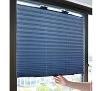Suction Cup Roller Blind,Sun Protection Blackout Pleated Roller Blind for Window,Privacy Screen,Retractable Balcony Car Office Sun Shade Thermal Curtain Door Drape,No Drilling (W46xL115cm/18x45in)