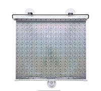 Suction Cup Roller Blinds for Windows Blackout Portable Blinds silver Sunshade for Car Home No Drilling Curtains Temporary Privacy Drape for Office (50×125cm)