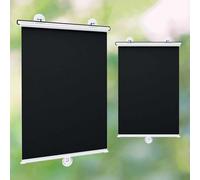 Suction Cup Roller Blinds,Lightweight Cordless Roller Blinds,Width 40-80cm,Height 60-200cm,Portable Blackout Roller Blinds,Automatic Retractable,No Drilling Required.,Black-40x60cm/16x24in