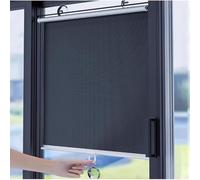 Suction Cup Roller Blinds, No Drilling Blackout Curtains, Automatic Retractable Shades for UV Privacy Protection on Doors, Windows, Bedrooms, Balconies