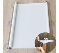 Suction Cup Roller Blinds No Drilling,Sunscreen Insulation Shading Curtain,Blackout Curtains,Portable Balcony Curtains,Temporary Privacy Roller Shades,UV Protection,White (W60×H150cm/23.6×59in)