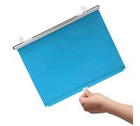 Suction Cup Roller Blinds,Sunscreen Sunshade Roll Up Shades for Windows,Retractable Blackout Roller Blinds,Thermal Insulated Curtains for Home Offices,Privacy Screens,Blue-60×125cm(23.6 * 49.2in)