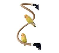 Suction Cup Set for Bird Window/Bath/Car/Travel Perches - Suitable for Small and Medium Bird Parrot Parakeet Cockatiel Conure Budgie Lovebirds