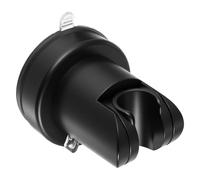 Suction Cup Shower Head Holder Adjustable Removable Shower Head Bracket No Drill Wall Mount Showers Wand Holders Durable ABS Plastic Suction Holder for Bathroom Black 3.27 x 2.76 Inch