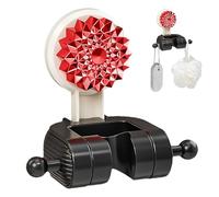 Suction Cup Shower Head Holder - No Drilling Adjustable Bracket | Wall Mounted Shower Bracket | for Rental Homes Tile RV Bathroom Towels Loofah