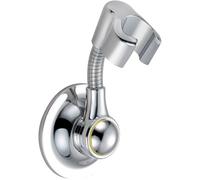 Suction Cup Shower Head Holder Punch-Free Shower Wand Holder with Adjustable Neck Replacement Showerhead Bracket for Home, Hotel