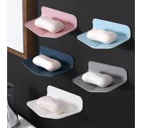 Suction Cup Shower Soap Dish without Punch Drainable Shower Soap Holder for Bathroom Adhesive Wall Soap Holder for Kitchen.