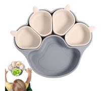 suction cup, silicone feeding mat | Cat claw shape suction divider tray | Silicone dinner plates for, powerful suction plates for , food