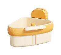 Suction Cup Sink Corner Food Strainer, Adjustable Silicone Basket, Kitchen Sink Corner Strainer, Drain Protector & Sponge Holder, Ideal For Small Sinks, Washing Fruits, Keeping Drains Clean