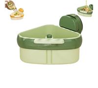 Suction Cup Sink Corner Rack, Food Waste Catcher for Sink, Suction Cup Storage Holder, Corner Baskets Triangle Storage (Green)