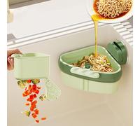 Suction Cup Sink Corner Rack Kitchen Sink Strainer Basket Automatic Dumping Suction Cup Corner Sinks Caddy Triangle Plastic Sinks Food Catcher Kitchen Faucet Sponge Storage Rack (Yellow)