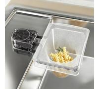 Suction Cup Sink Strainer,Smavles Kitchen Sink Filter,Sink Food Catcher Sink Strainer Dishwashing with 100pcs Mesh Bag Sink Drainer Basket for Kitchen Leftovers Garbage Food Waste Solve Blocking