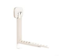 Suction Cup Slipper Rack for Bathroom Organizer Space-Saving Drainage Holder No-Drill Wall Mount for Tile Glass or Acrylic(white)