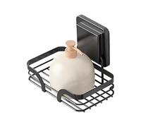 Suction Cup Soap Dish - Soap Holder Wall-Mounted No Drill Stainless Steel With Hooks | Plated Waterproof Modern Space Saving Tray Dish For Shower Wall Kitchen